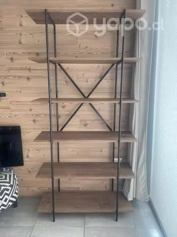 <p>Repisa, Estante, librero madera/metal  6 niveles.</p>