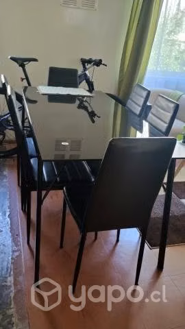 <p>Comedor vidrio templado 6 sillas</p>