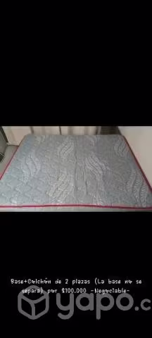 <p>Cama dos plazas usasa</p>