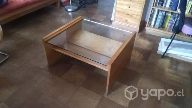 <p>Mesa de centro Muebles Sur, Madera con Cristal Tem</p>