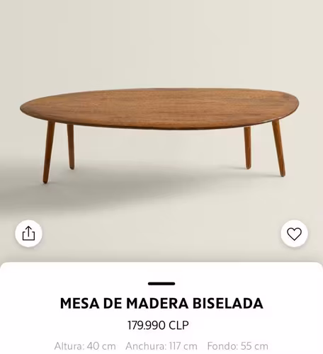 <p>Mesa de Centro Zara Home</p>