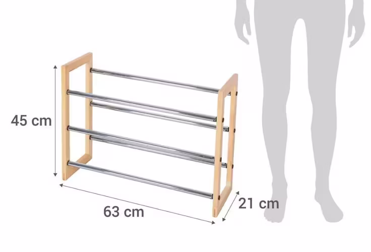 <p>Zapatero extensible metal 63x45x21 cm</p>