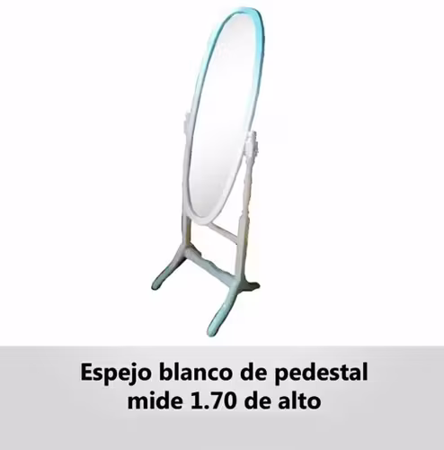 <p>Espejo de pedestal ovalado estilo vintage</p>