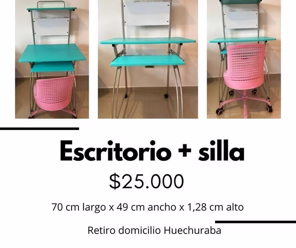 <p>Escritorio más silla</p>