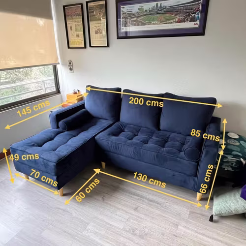 <p>Sillón en L Capitoné</p>