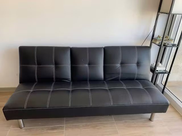 <p>Futón Bonnie Negro 182x84x84 cm</p>