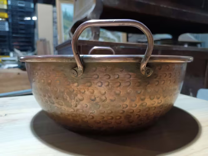 <p>Paila Cobre Antigua Apta Para Cocinar o Adornar</p>