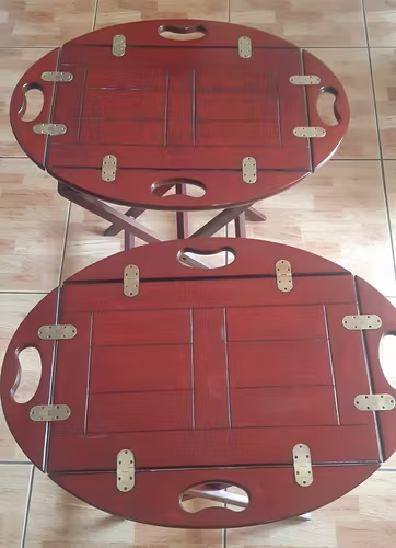 <p>Mesa barco plegable, vintage</p>