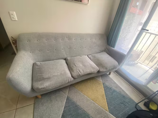 <p>Sillon gris 3 cuerpos</p>