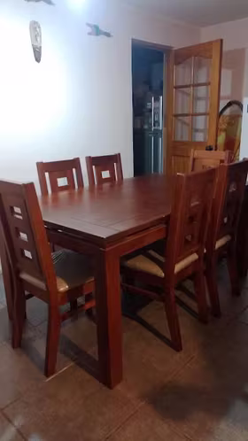 <p>JUEGO COMEDOR ROMA 6 SILLAS</p>