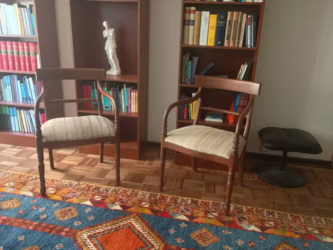 <p>Sitiales Thonet con tapiz nuevo</p>