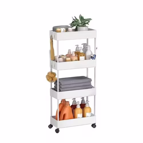 <p>Organizador de 4 niveles para baño y cocina ideal para espacios angostos</p>