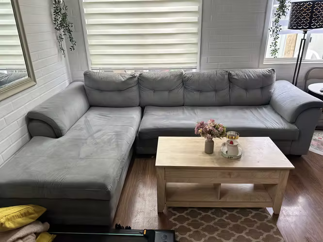 <p>Sillón L Velvet gris</p>