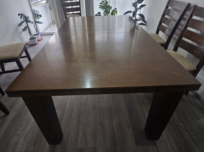 <p>Mesa De Comedor 76 X 106.7 X 167 Extensible 212,7 Cm</p>