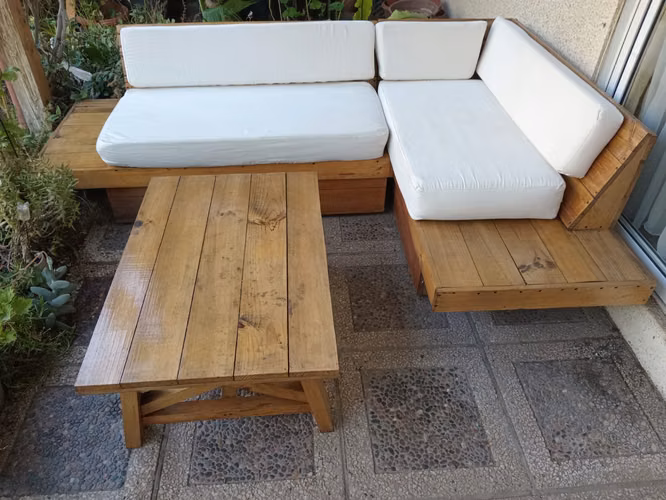 <p>Juego de terraza rústico- Oportunidad!</p>