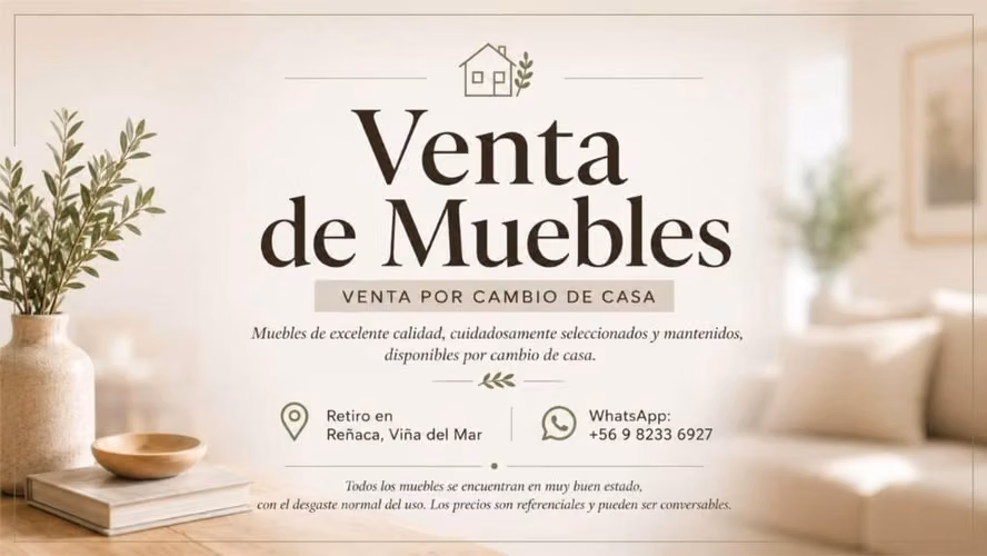<p>Vendo Mubles por Cambio de Casa</p>