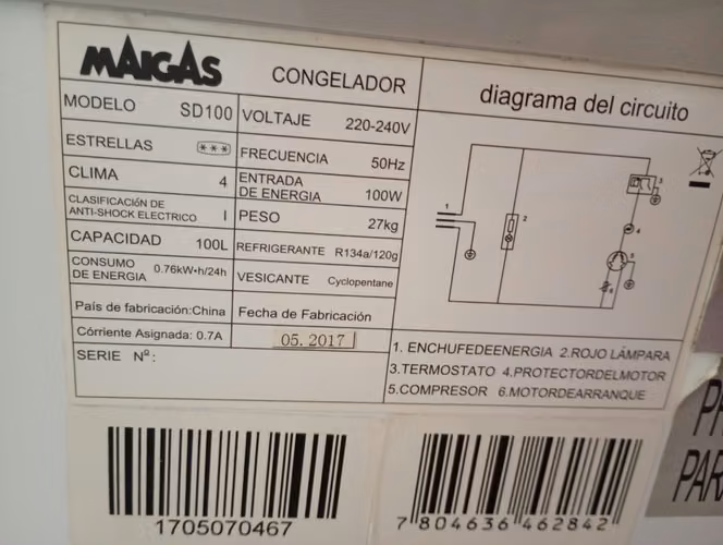 <p>Congelador impecable, mínimo de uso, en perfecto estado</p>