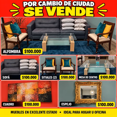 <p>Por cambio de ciudad se vende muebles varios</p>